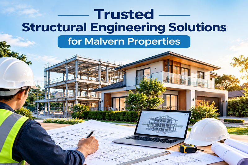 Structural engineer assessing a residential property in Malvern, Melbourne